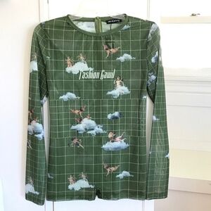 SHANE JUSTIN Mesh Jumpsuit Romper Fashion Gawd Women’s Plus Size 3X